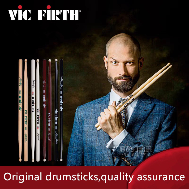 Musical Instrument Qin - Profesyonel Vic Firth Drumsticks 5A 5B