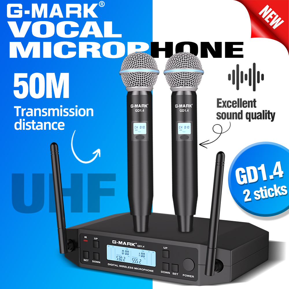 Shure Mic Sm7B - G-MARK GLXD4 Profesyonel UHF Kablosuz Mikrofon