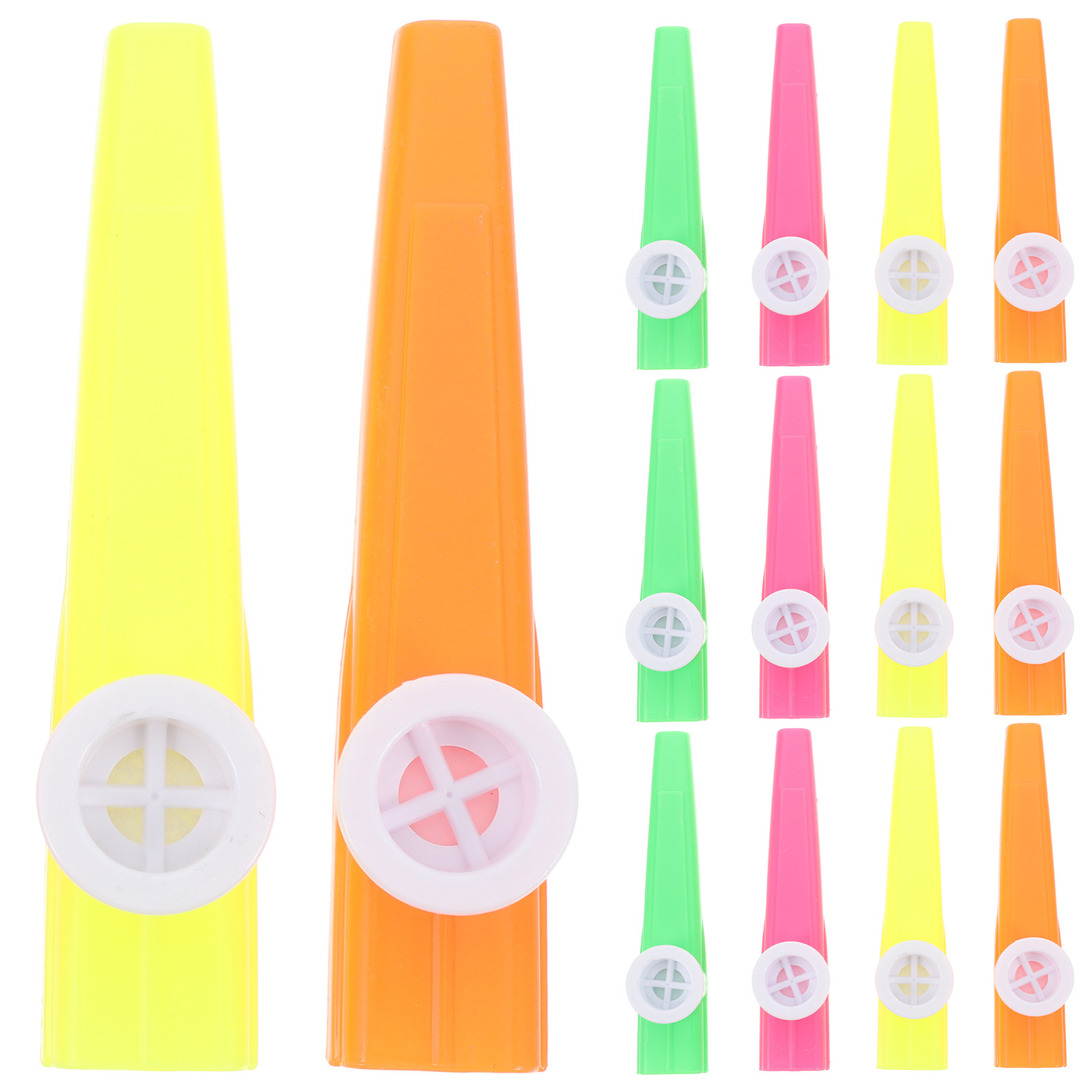 Musical Instrument Kazoo - 24 adet plastik Kazoos çeşitli renkler