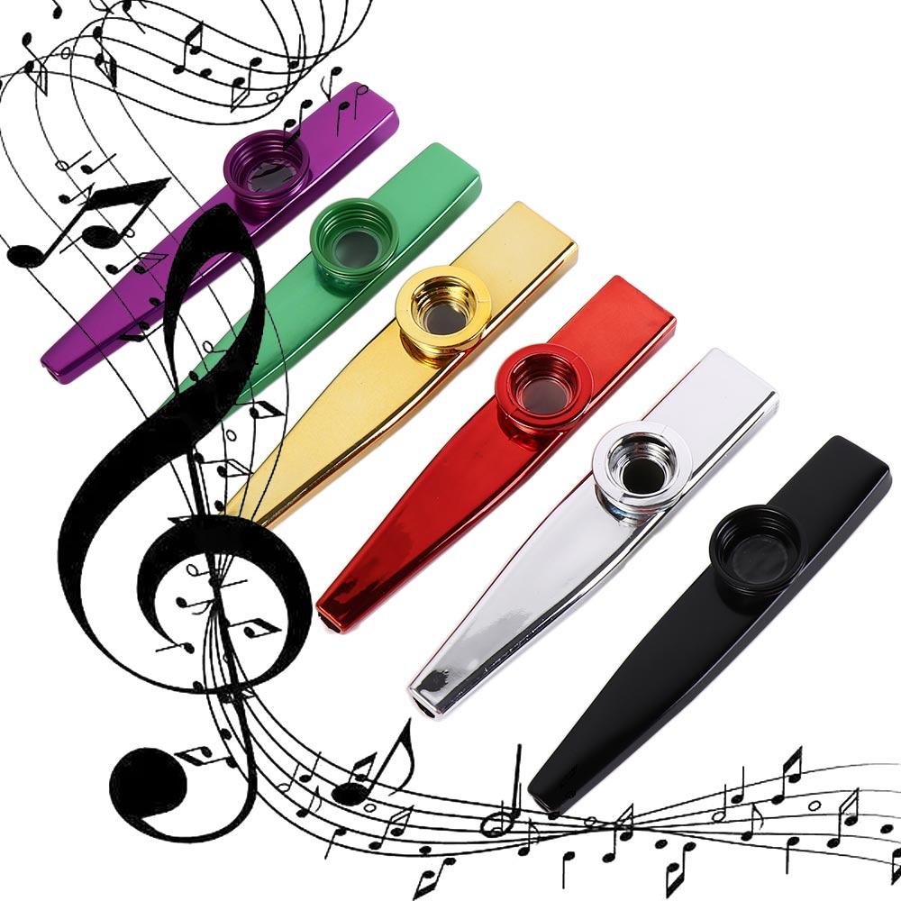 Musical Instrument Flute - Alüminyum alaşım Metal Kazoo aletleri kolayca