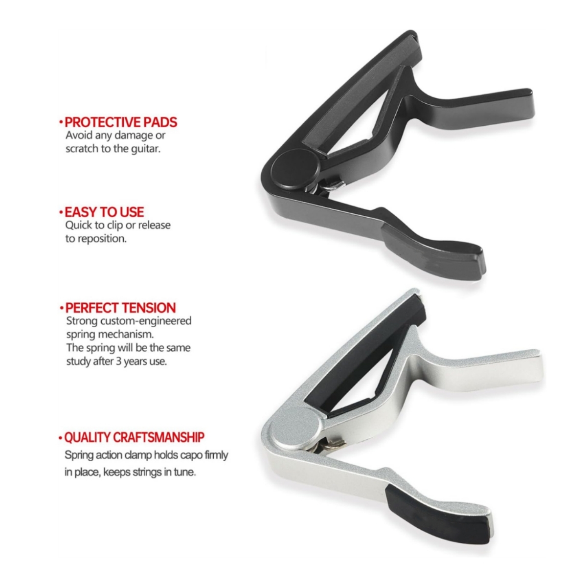 Miwayer Gitar Capo - Hassas Ak - Acoustic Guitar Dreadnought incelemesi ve fiyatı