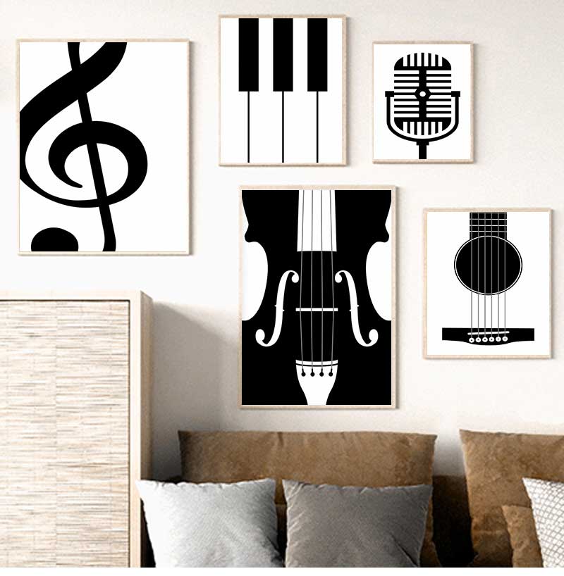 Minimalist Enstrüman Posterler - Picture Of Musical Instrument incelemesi ve fiyatı