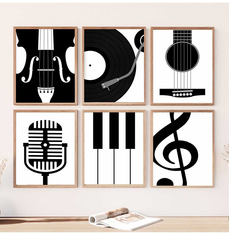 Minimalist Enstrüman Posterler - Picture Of Musical Instrument incelemesi ve fiyatı