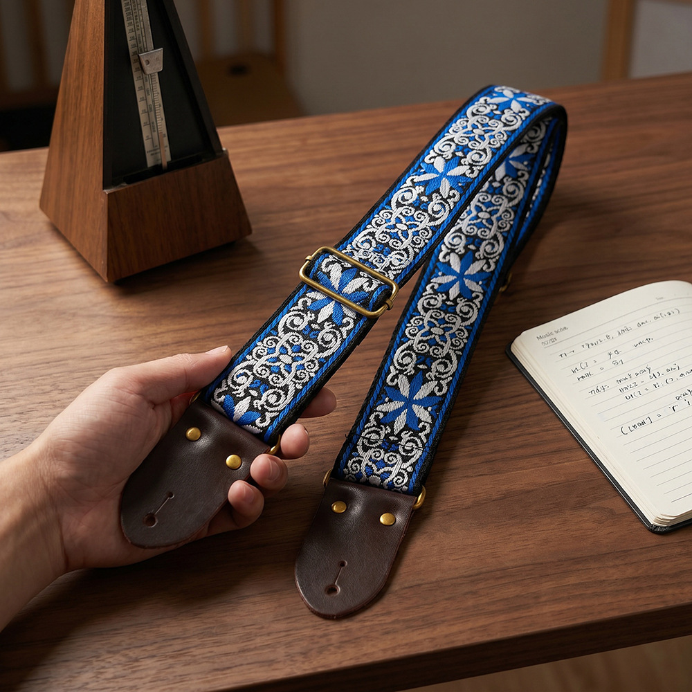 Nakışlı Baskılı Gitar Askısı V - Musical Instrument Art incelemesi ve fiyatı