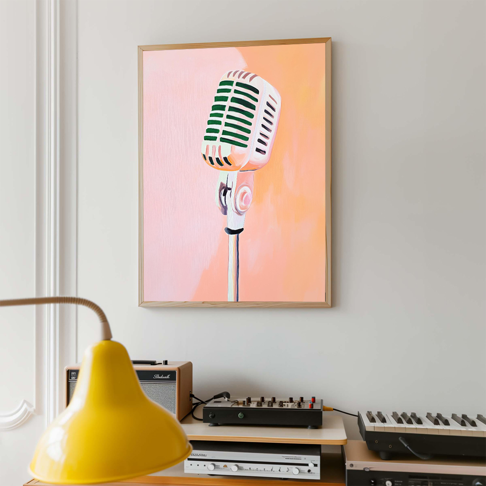 Retro Müzik Sanatı Posteri Pla - Picture Of Musical Instrument incelemesi ve fiyatı