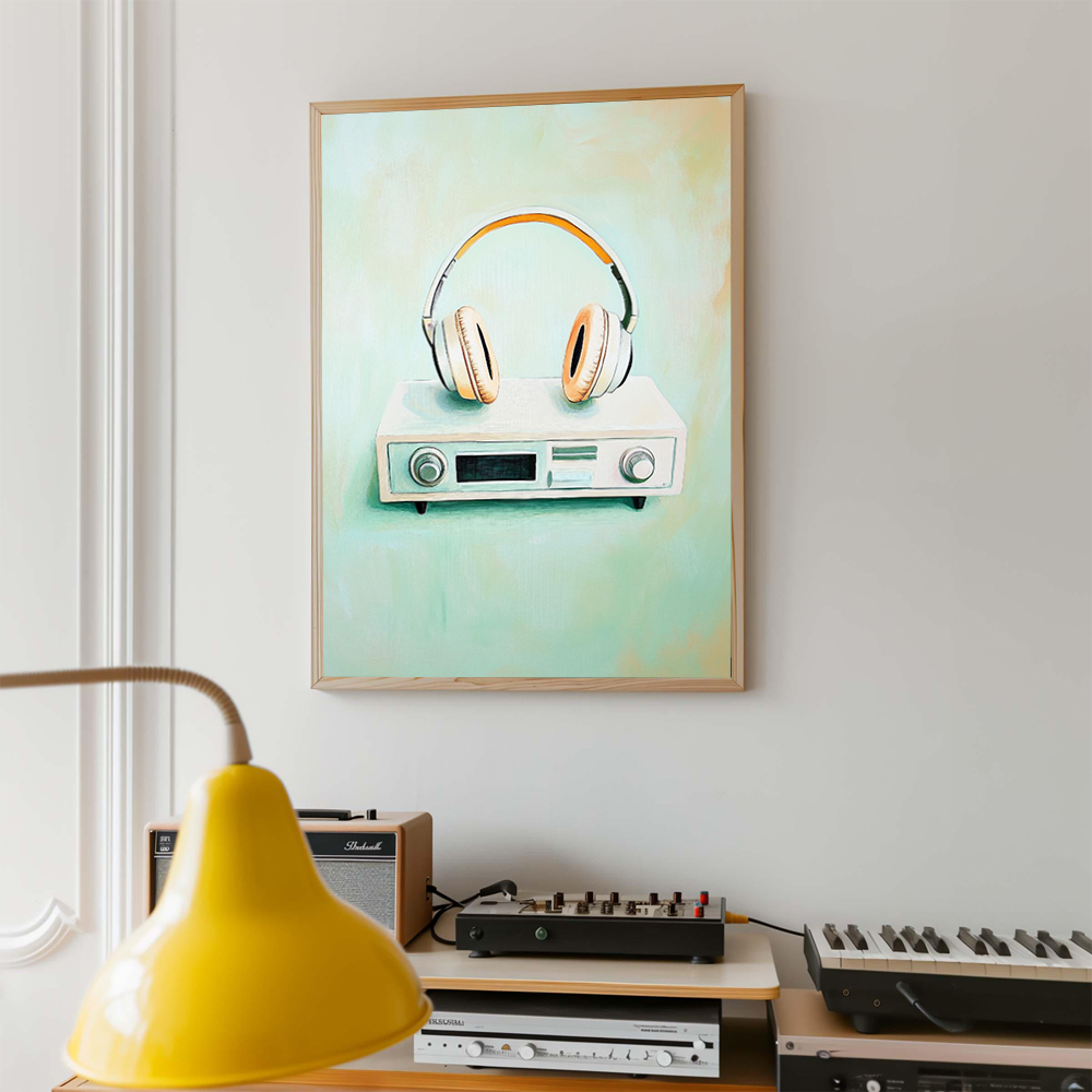 Retro Müzik Sanatı Posteri Pla - Picture Of Musical Instrument incelemesi ve fiyatı