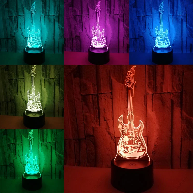 3D Illusion Led gece ışığı USB - Musical Instrument No Touch incelemesi ve fiyatı