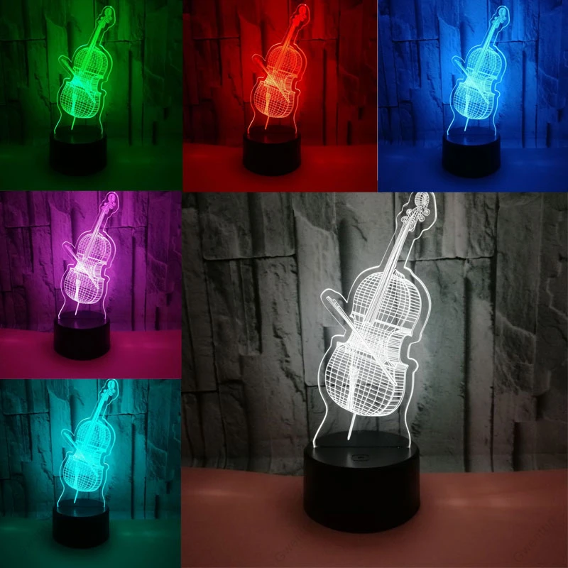 3D Illusion Led gece ışığı USB - Musical Instrument No Touch incelemesi ve fiyatı
